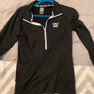 half zip pullover PINK/victorias secret